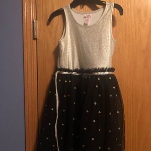 💕Justice 💕 Girls Dress Black & Gold